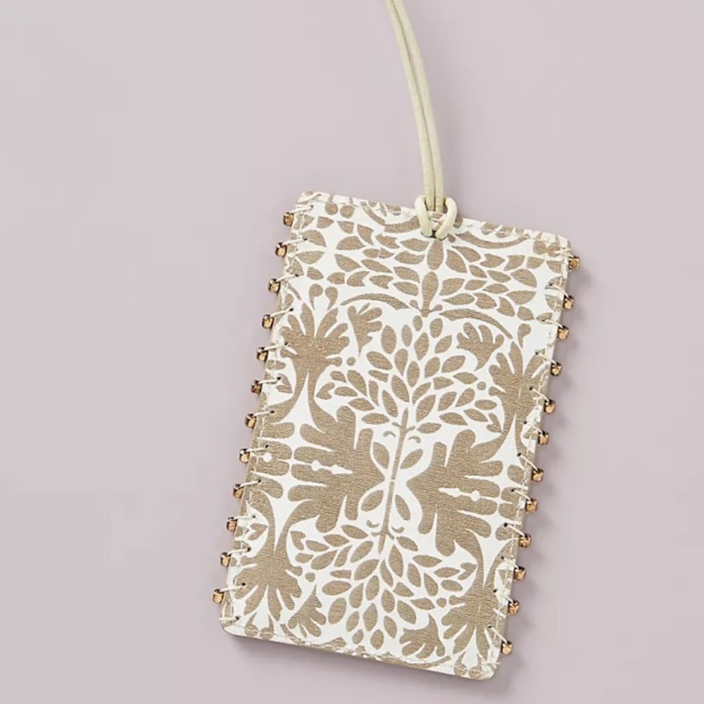 🆕 Anthropologie Raleigh Leather Luggage Tag - Picture 7 of 7